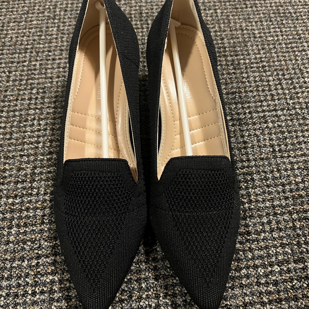 Adrienne Vittadini Black Textured Heels - Picture 3 of 8